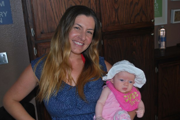 Approximately 3-months post-pregnancy (+15lbs)